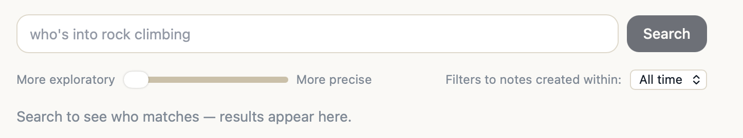 LumiSearch search bar